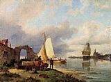Pieter Christian Dommerson On The Spaarne, Haarlem painting